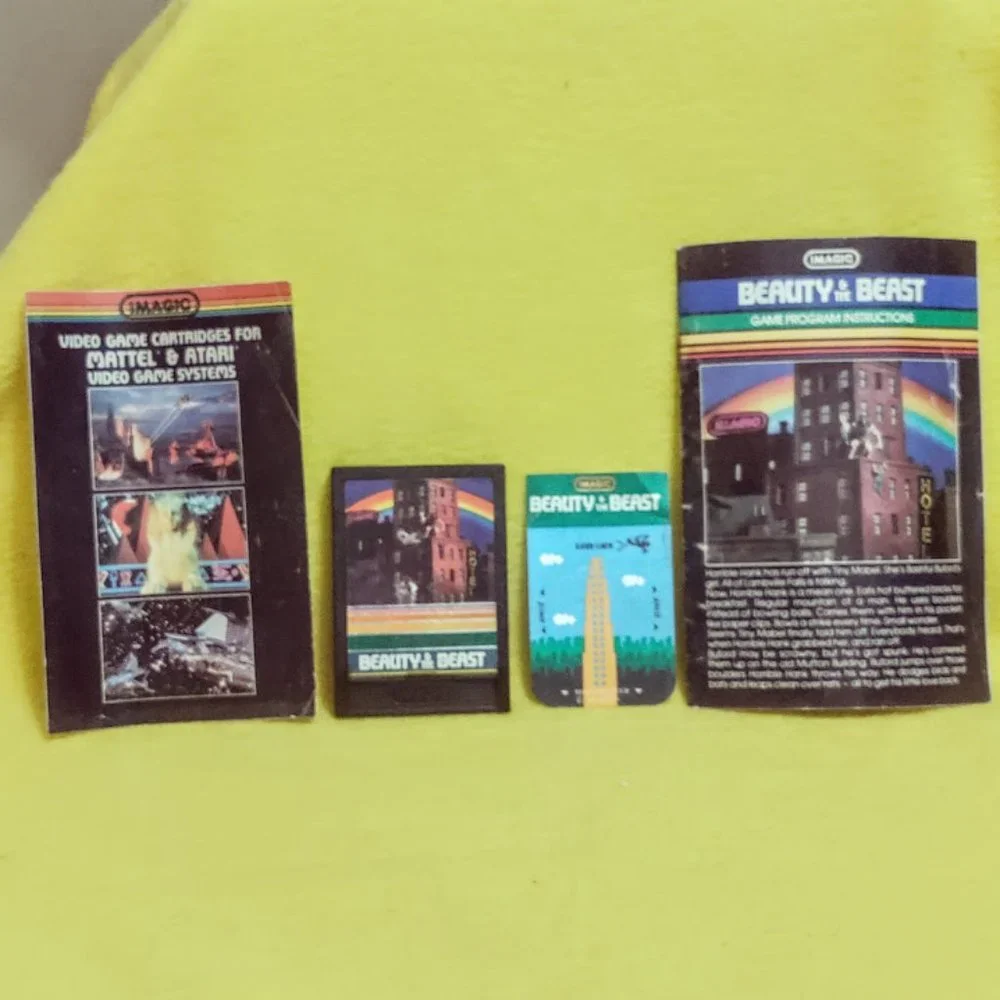 IMAGIC 1982 Beauty & the Beast Game Cartridge